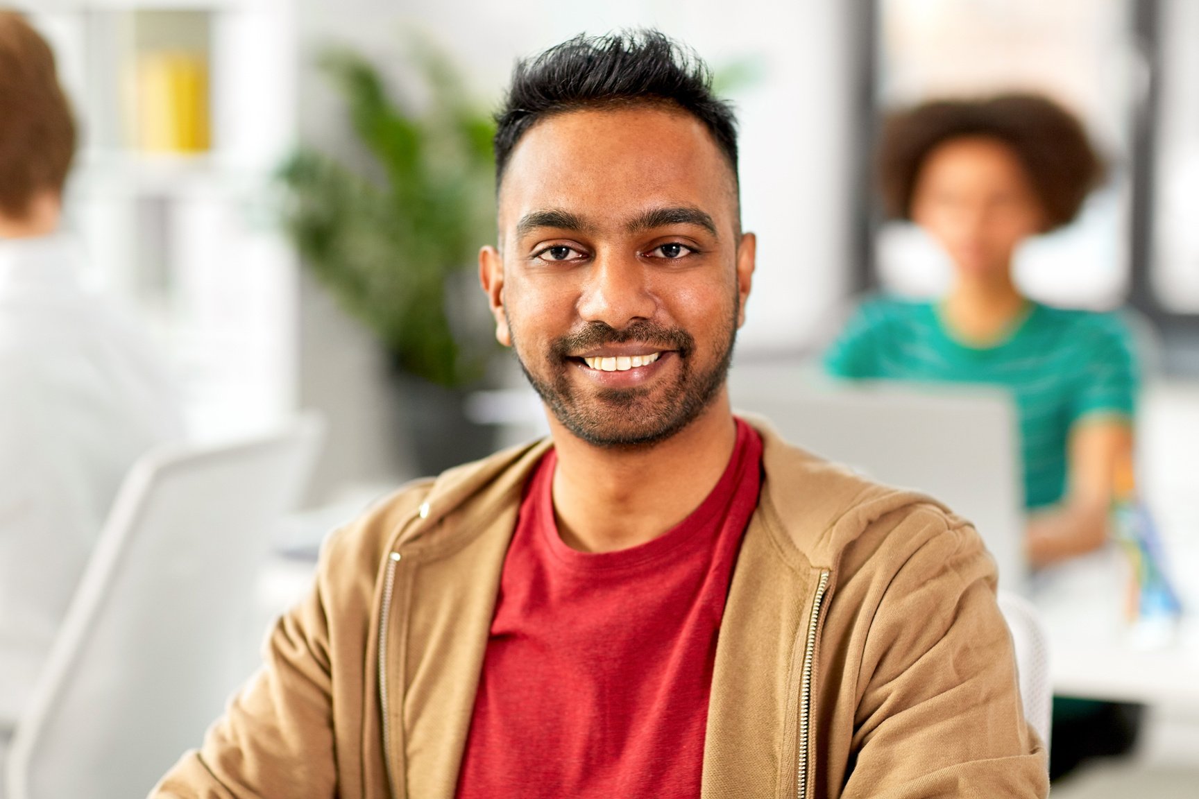 Smiling Indian Man at Office